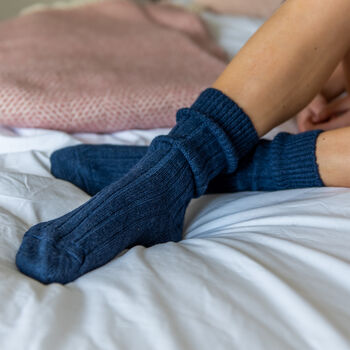 Mens Alpaca Bed Socks, 3 of 4