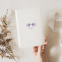 Wedding Thank You Cards Purple And Lilac Florals, thumbnail 3 of 6