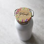 Personalised Floral Lid Metal Drinking Bottle For Her, thumbnail 11 of 12