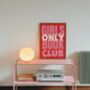 Girls Book Club Wall Art Print Gift For Book Lovers Reading, thumbnail 2 of 9