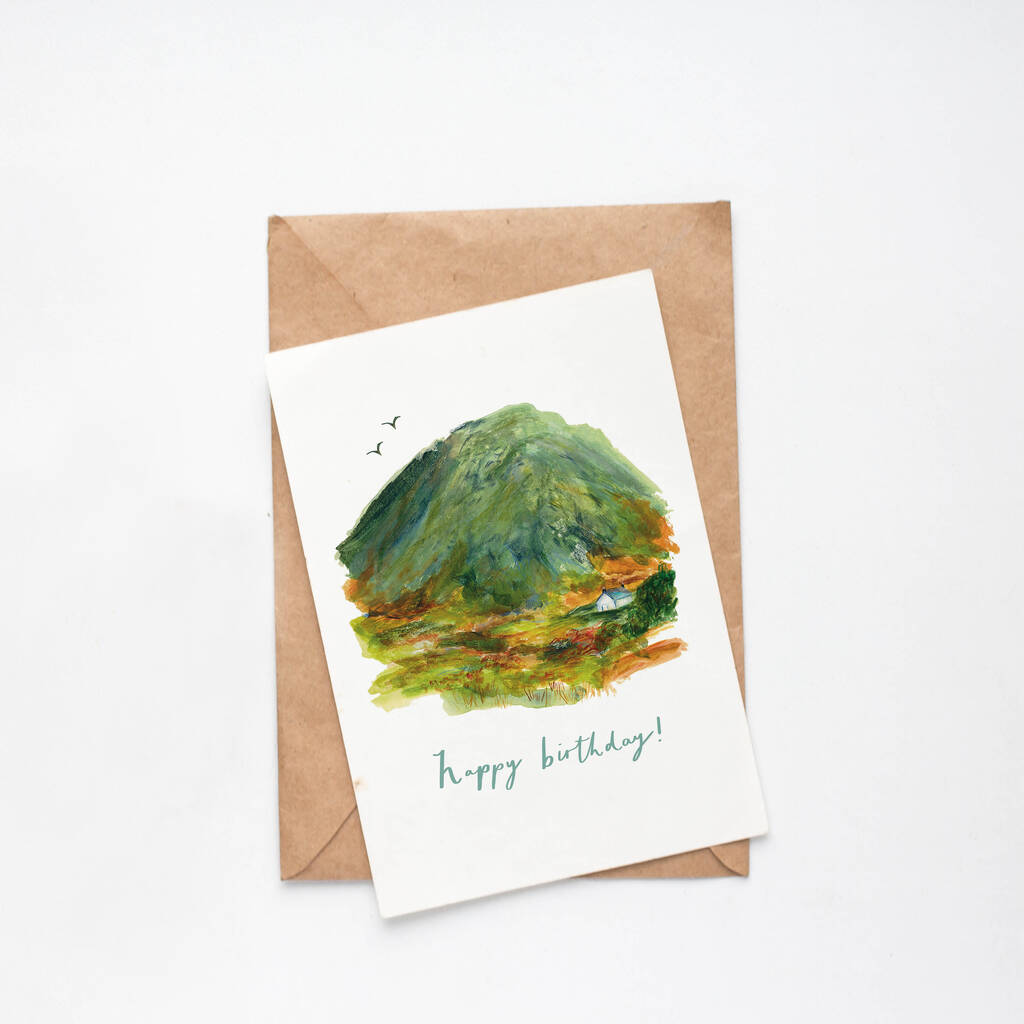 Mountain Birthday Card By Hannah Green Illustration ...