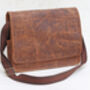 Deluxe Leather Messenger Bag, thumbnail 3 of 12