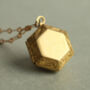 Personalized Hexagon Photo Locket Necklace, thumbnail 3 of 7