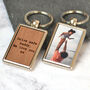 Personalised Dad Photo Keyring Father's Day Gift, thumbnail 5 of 8