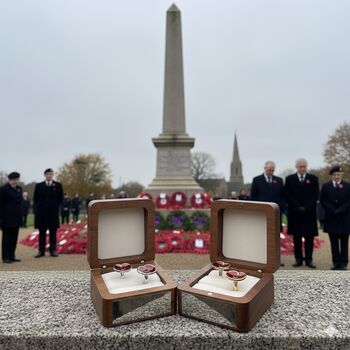 Personalised Remembrance Day Poppy Cufflinks, 9 of 11