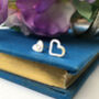 Personalised Mismatched Initial Heart Earrings, thumbnail 6 of 7
