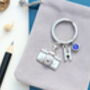 Personalised Camera Keyring Photographer Gift. Travel Keyring, thumbnail 7 of 9