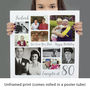 Personalised 80th Birthday Square Photo Collage, thumbnail 9 of 11