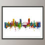 Sunderland Skyline Cityscape Art Print, thumbnail 4 of 8