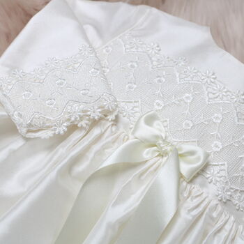 Long Sleeved Silk Baby Dress | Lara, 10 of 10