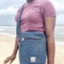 Upcycled Denim Cross Body Bag, thumbnail 2 of 4