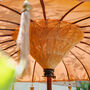 Handmade Balinese Garden Parasol – Terracotta, thumbnail 3 of 3