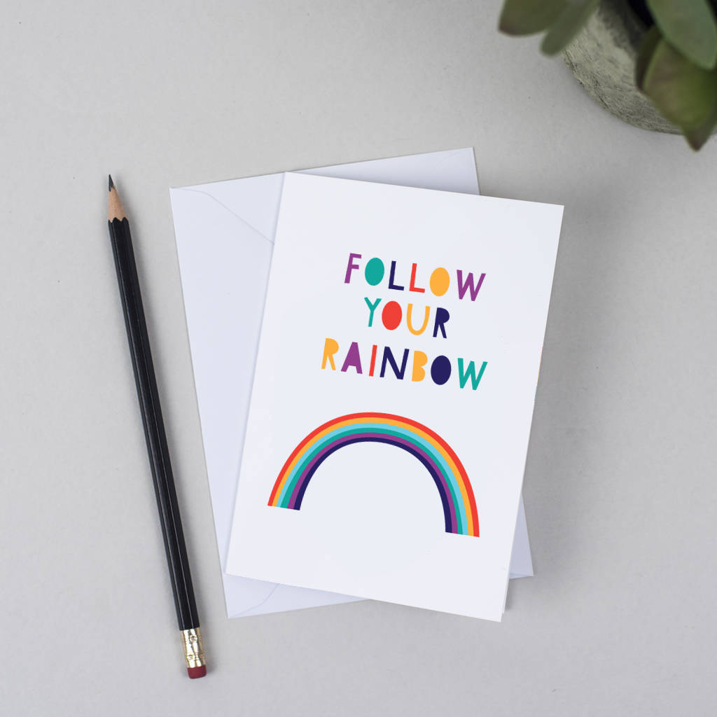 Follow Your Rainbow Greeting Cards