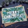 Metallic Floral Papercut Christmas Card Five Pack, thumbnail 4 of 6