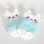Organic Bunny Baby Socks, Personalised Gift Bag, thumbnail 3 of 4