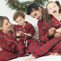 Personalised Dad And Child Luxury Tartan Pyjama, thumbnail 4 of 6