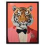 Dressed To Kill Tiger Animal Portrait Wall Art Print, thumbnail 5 of 6