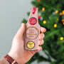 Personalised Beer Bottle Cap Christmas Tree Decoration, thumbnail 2 of 6