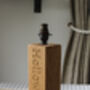 Personalised Wooden Engraved Lamp Stand, thumbnail 3 of 12