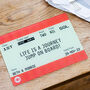 Personalised Train Ticket Chopping Board, thumbnail 1 of 4