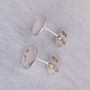 Concave Disc Earrings, thumbnail 2 of 4
