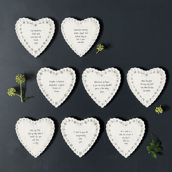 Scallop Heart Coaster Laughter Is Timeless, 4 of 4