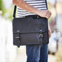 Leather Briefcase Messenger Bag, thumbnail 2 of 6