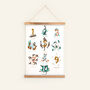 Alphabet And Numbers Educational Nursery Wall Art Set, thumbnail 6 of 9