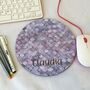 Personalised Mermaid Scales Mouse Mat, thumbnail 8 of 9