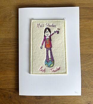 Personalised 'Best Teacher In The World' Card, 5 of 7