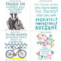 First Father's Day Personalised Big Card, thumbnail 3 of 4