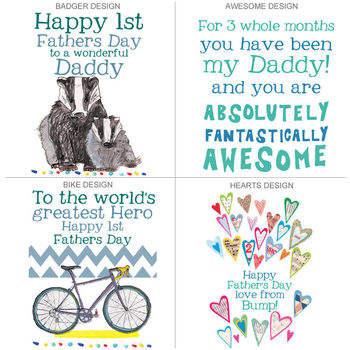 First Father's Day Personalised Big Card, 3 of 4