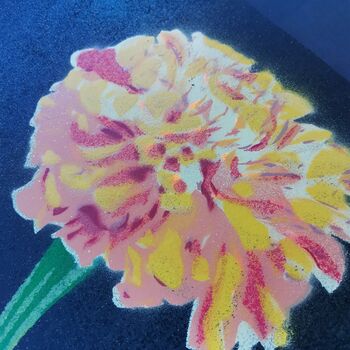 'Marigold' Large Original Handmade Botanical Study, 9 of 12