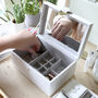 White Two Tier Jewellery Box, thumbnail 4 of 4