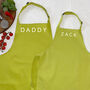 Personalised Dadddy And Me Apron Set, thumbnail 6 of 9