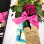 Scented 70th Everlasting Rose Birthday Card Personalised Handmade, thumbnail 1 of 7