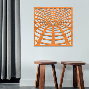 087 Optical Illusion Stained Wood Wall Art Decor, 5 of 12