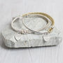 Personalised Silk Twist And Silver Bangle, thumbnail 3 of 7