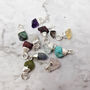 925 Sterling Silver Two Crystal Birthstone Necklace, thumbnail 4 of 6