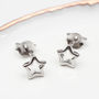 Sterling Silver Mini Star Earrings, thumbnail 3 of 7