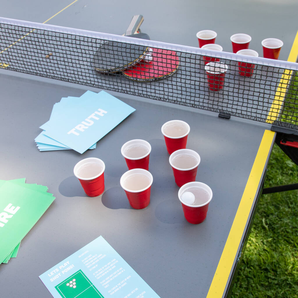 Personalised Shot Pong Drinking Game Gift Set By Proper Goose