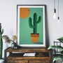 Desert Cactus Art Print, thumbnail 1 of 3