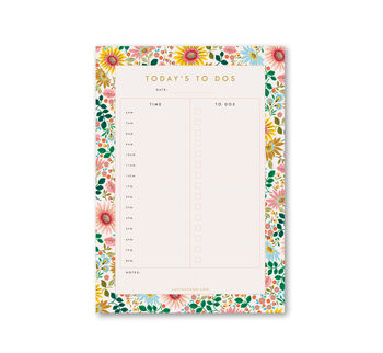 A5 Daily Planner Periwinkle Floral Design, 8 of 12