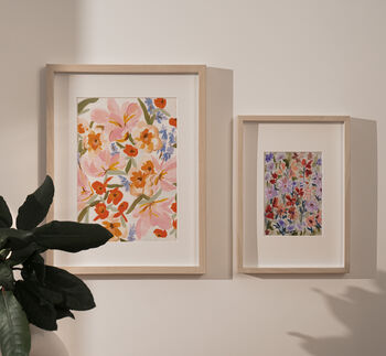 Brushstroke Floral Illustration Print, 3 of 5