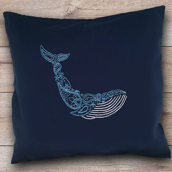 Whale Cushion Beginners Embroidery Kit, 4 of 4