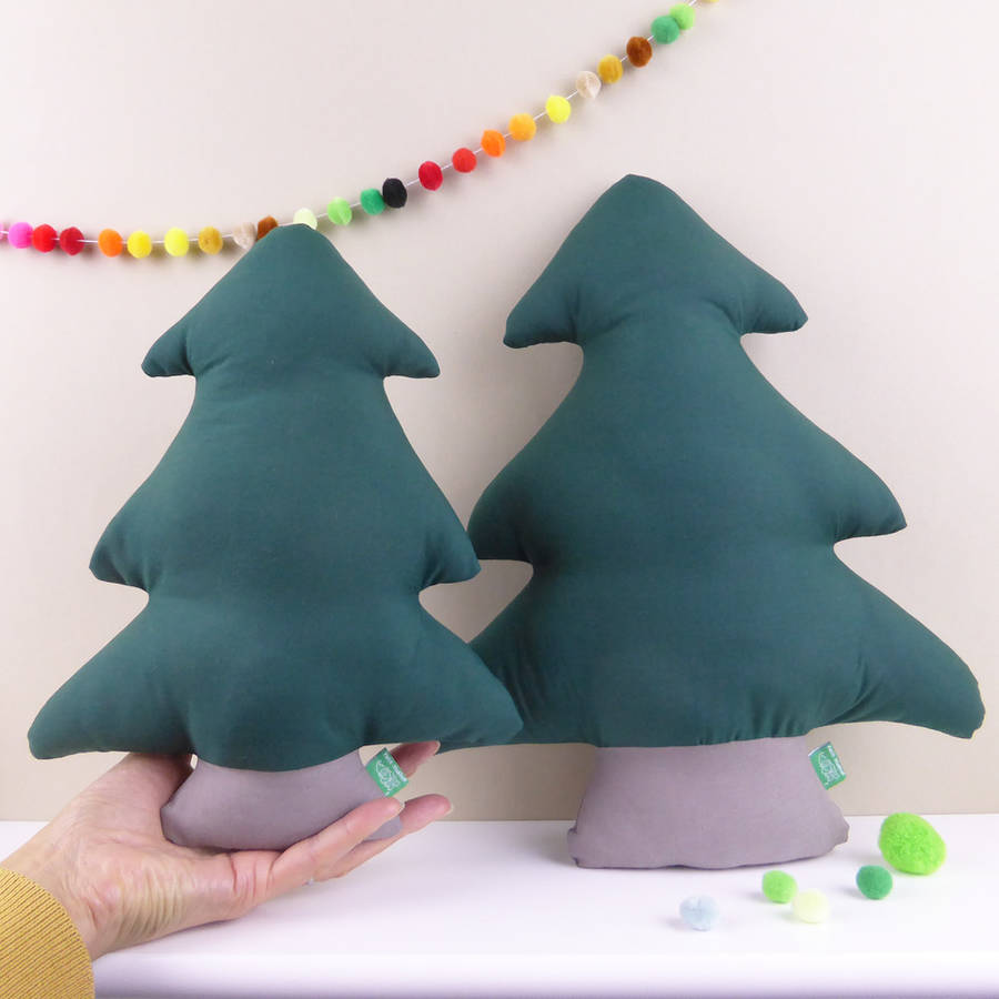 christmas tree shaped pillows by petit mushyp