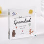 First Father’s Day Grandad Bear Plaque Gift, thumbnail 1 of 5