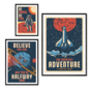 Set Of Three Space Themed Motivational Unframed Posters, thumbnail 7 of 9