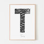 Personalised Animal Print Initial, thumbnail 3 of 6