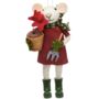 Felt Gardening Mouse Christmas Hanging Decoration, thumbnail 2 of 2